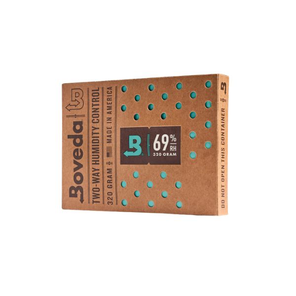 The Boveda 69% Humidity Control Pack - Single (320g) by Boveda is ideal for keeping cigars fresh in large humidors.