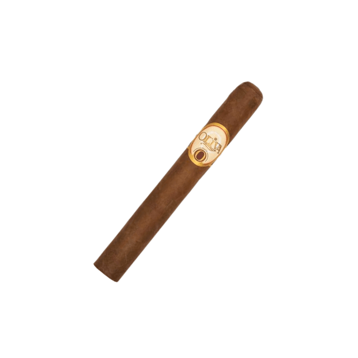 A single Oliva Serie O Toro cigar from Oliva Cigars, featuring a gold and white band with "Oliva," is displayed on a white background.