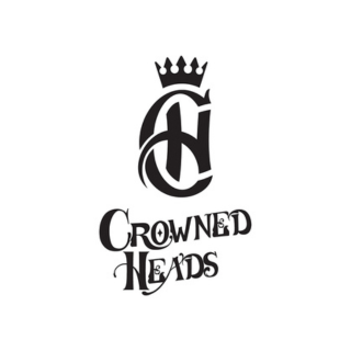 Black “Crowned Heads” logo with stylized overlapping “C” and “H” letters topped by a crown, and “Crowned Heads” written below in decorative font, on a white background.