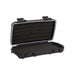 The Cigar Caddy 5 Cigar Travel Humidor by Cigar Caddy, a black hard-shell case with interior foam padding, is displayed open on a white background.