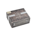 A closed wooden cigar box labeled “Jericho Hill,” distinguished by a gray stripe and seal on top, sits elegantly against a white background. This box contains the acclaimed Crowned Heads Jericho Hill OBS blend, featuring a rich Mexican San Andrés wrapper.