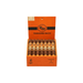An open orange box labeled “Tennessee Waltz” contains ten Crowned Heads Tennessee Waltz Toro cigars arranged in a single row, each featuring a matching band and label. These expertly crafted cigars showcase a rich Connecticut Broadleaf wrapper, providing an exceptional smoking experience.