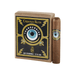 A box labeled “Crowned Heads Thunderkiss Robusto” featuring an illustrated blue eye and lightning bolts sits next to a boutique cigar with the matching design. The box indicates “10 cigars, 5 x 54” and showcases the premium Ecuadorian Habano Maduro wrapper of the Crowned Heads Thunderkiss.