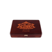 An elegant wooden cigar box with "EP Carrillo Encore Majestic" engraved on the top and front, featuring a decorative logo and a small metal clasp—this refined packaging reflects the exceptional craftsmanship found in every Nicaraguan cigar from the EP Carrillo Encore Majestic line.