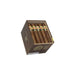 A partially open box of five La Gloria Cubana Serie R No. 6 cigars by La Gloria Cubana, featuring rich Ecuadorian Sumatra wrappers and colorful bands, displays the full-bodied cigars inside.