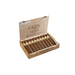 An open wooden box of twelve Oliva Serie O Toro cigars from Oliva Cigars, Nicaraguan puros, arranged in a single row.