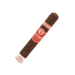 A single brown cigar with red and white labels reading "Plasencia" and "Alma Fuego," the Plasencia Alma del Fuego Candente features rich Ometepe tobacco, making it a standout among premium Nicaraguan cigars, shown against a plain white background.