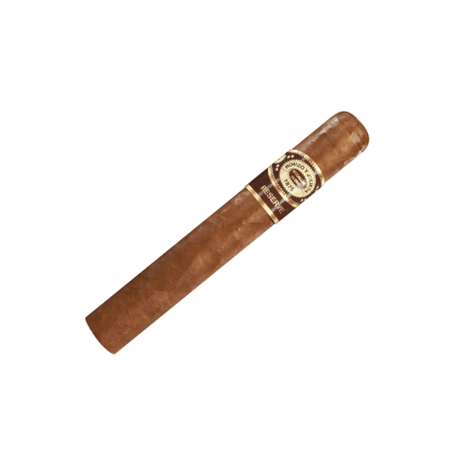 A single Romeo y Julieta Reserve Toro by Romeo y Julieta Cigars, a Nicaraguan full-bodied cigar with a "Reserve" band, is shown on a white background.