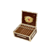 An open brown cigar box labeled "Romeo y Julieta Reserve Toro" from Romeo y Julieta Cigars displays eight full-bodied cigars neatly arranged inside, ideal for fans of bold flavors.